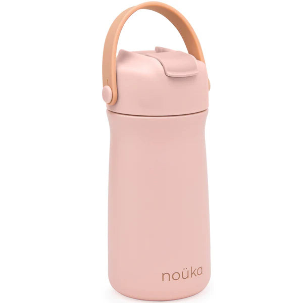 Stainless Steel Drinking Bottle 12 Oz | Soft Blush | Nouka