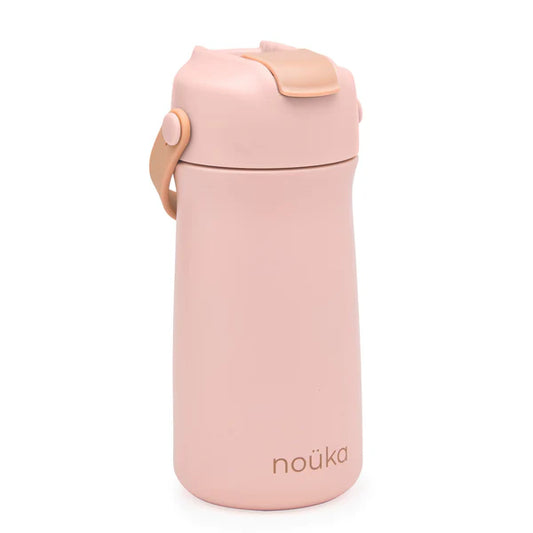 Stainless Steel Drinking Bottle 12 Oz | Soft Blush | Nouka
