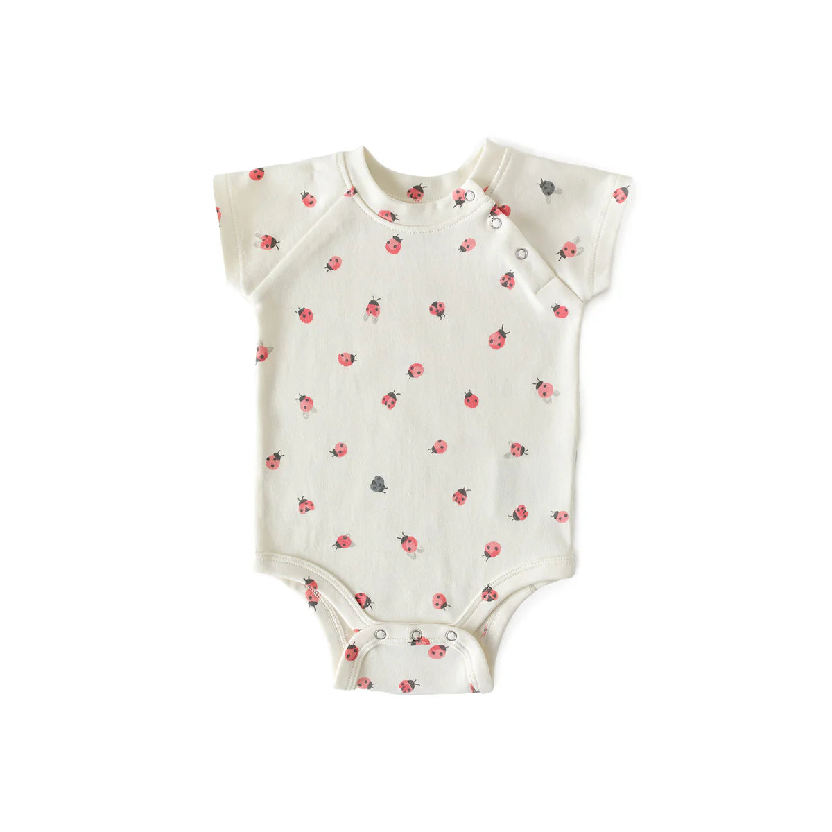 Short Sleeve One-Piece | Pehr | Lucky Ladybug