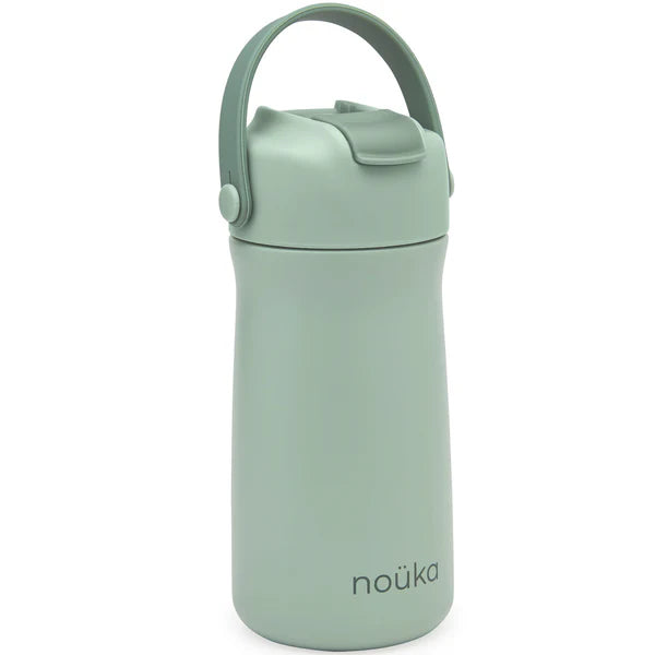 Stainless Steel Drinking Bottle 12 Oz | Moss | Nouka