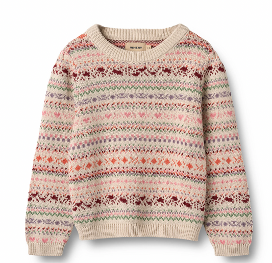 Jacquard Pullover | Olga | Wheat Kids