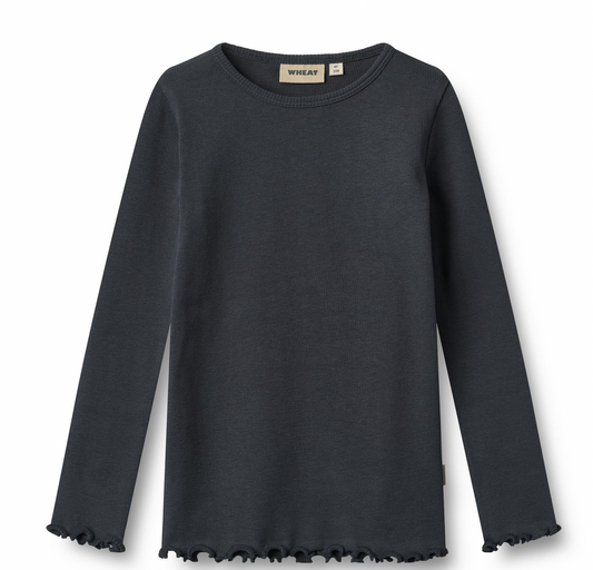 Long Sleeve T-Shirt Ida | Navy | Wheat Clothing
