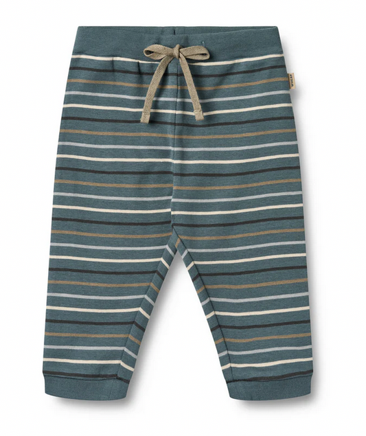 Jersey Pants Leo | Blue Multi Stripe | Wheat Clothing