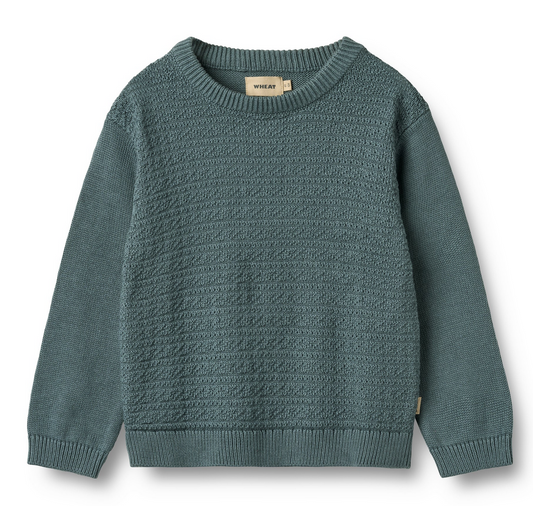 Knit Pullover Borris | Stormy Weather | Wheat Clothing
