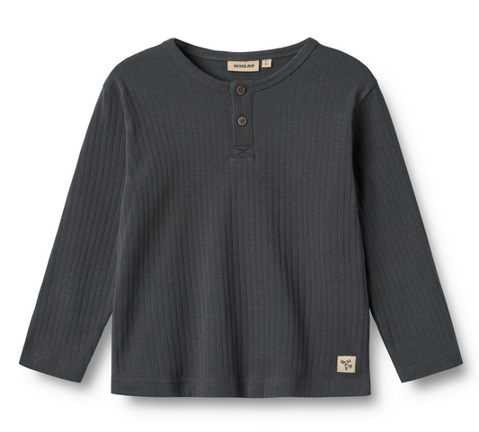 Long Sleeve Shirt Morris | Black Sea | Wheat Clothing