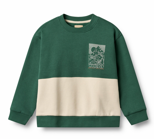 Sweatshirt Steff | Kale | Wheat Clothing