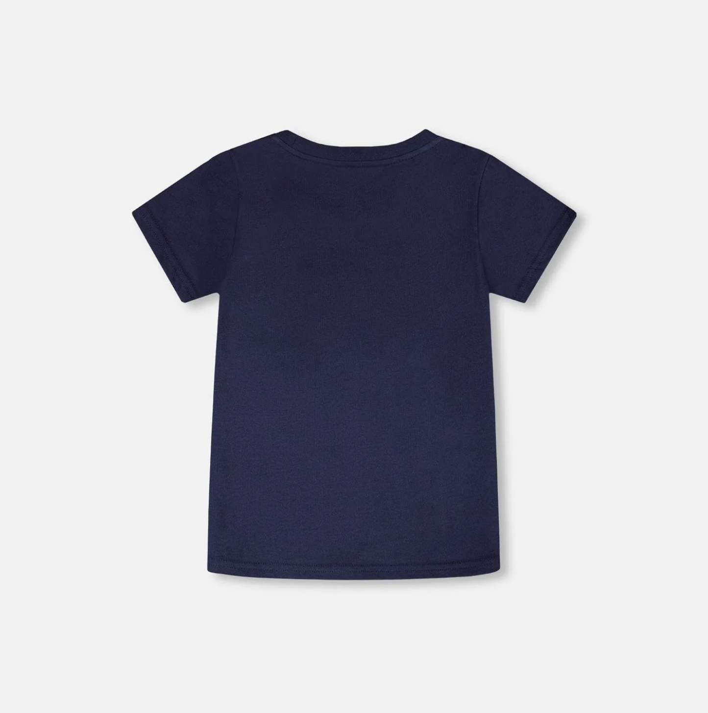 T-Shirt with Chest Pocket | Dark Blue | Duex par Deux