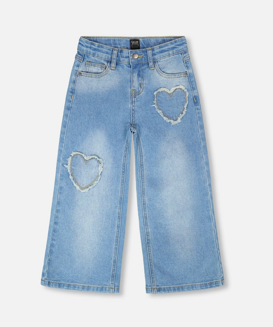 Wide Leg Jeans | Light Denim | Deux Par Deux