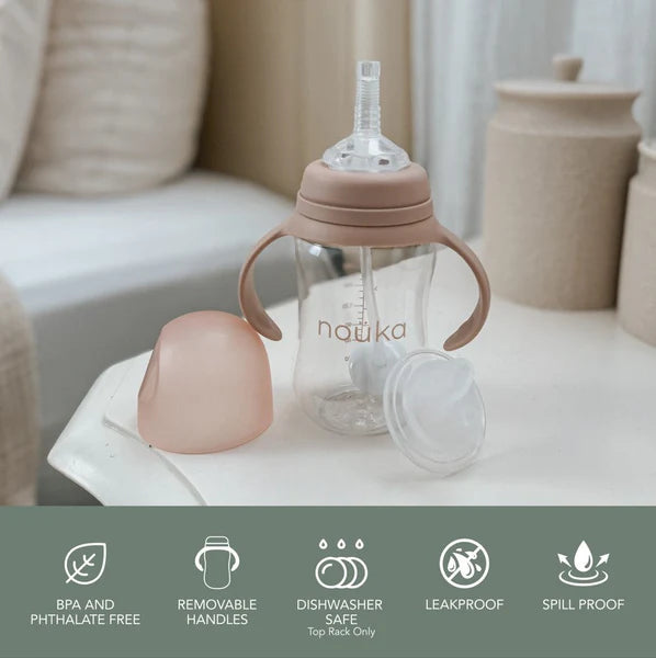 Transitional Sippy/Weighted Straw Cup | noüka | Bloom