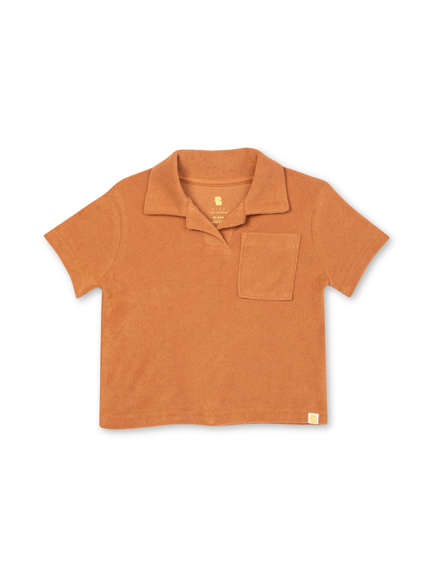 Polo Shirt | Rise Little Earthlings | Cinnamon