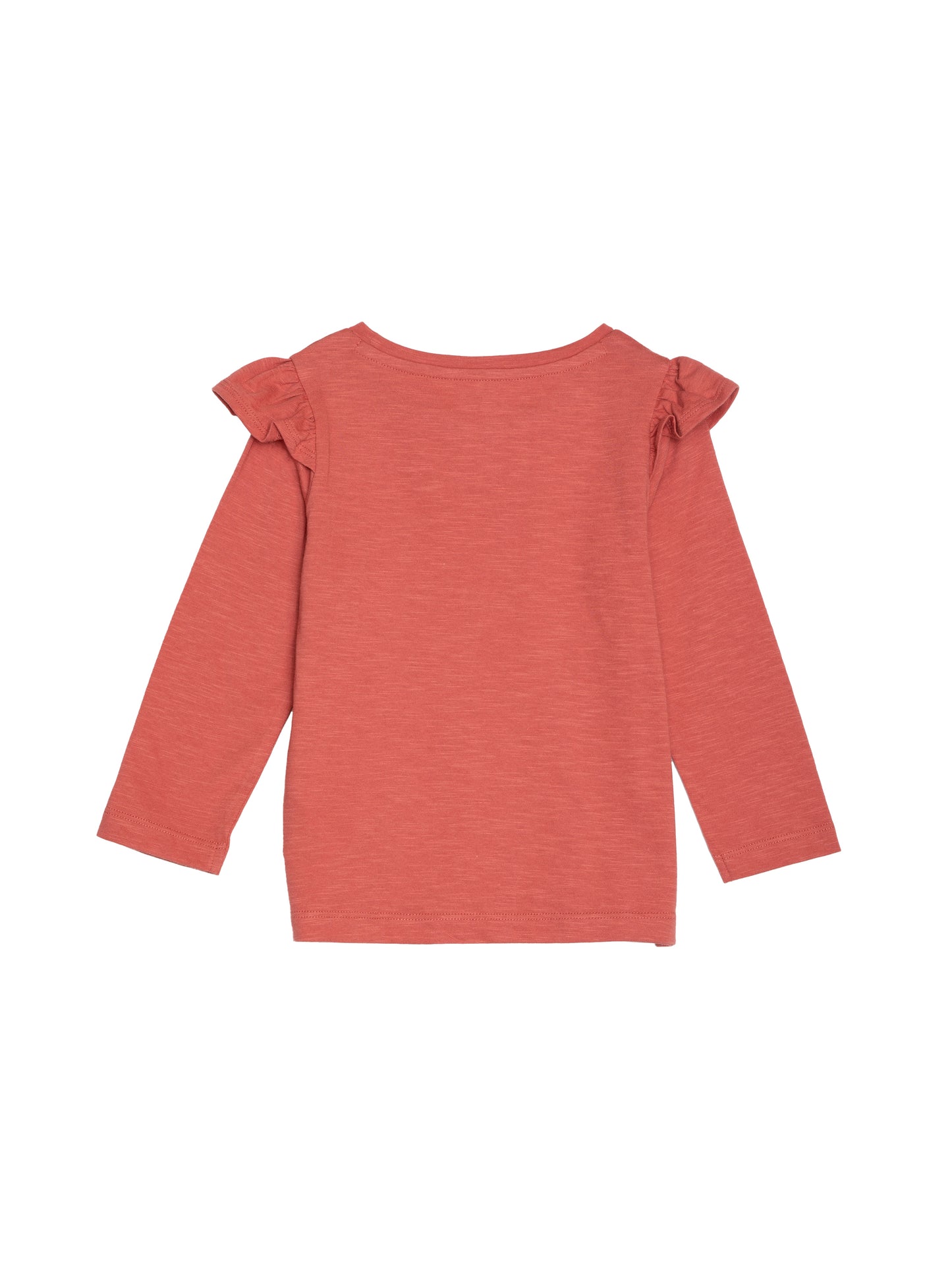 Ruffle Shoulder LS | Dusty Cedar | Rise Little Earthlings