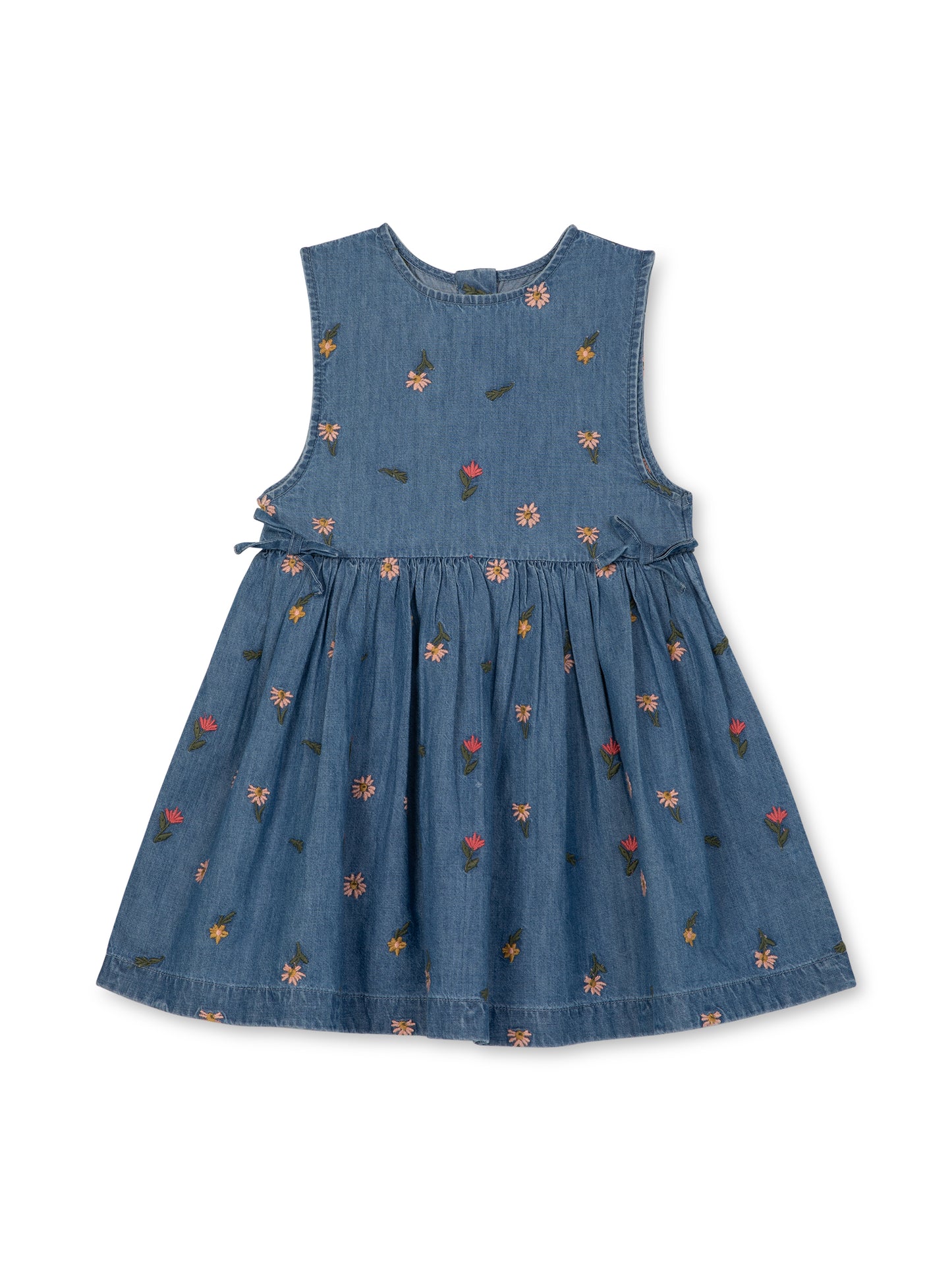 Sleeveless Swig Dress | Chambray | Rise Little Earthlings