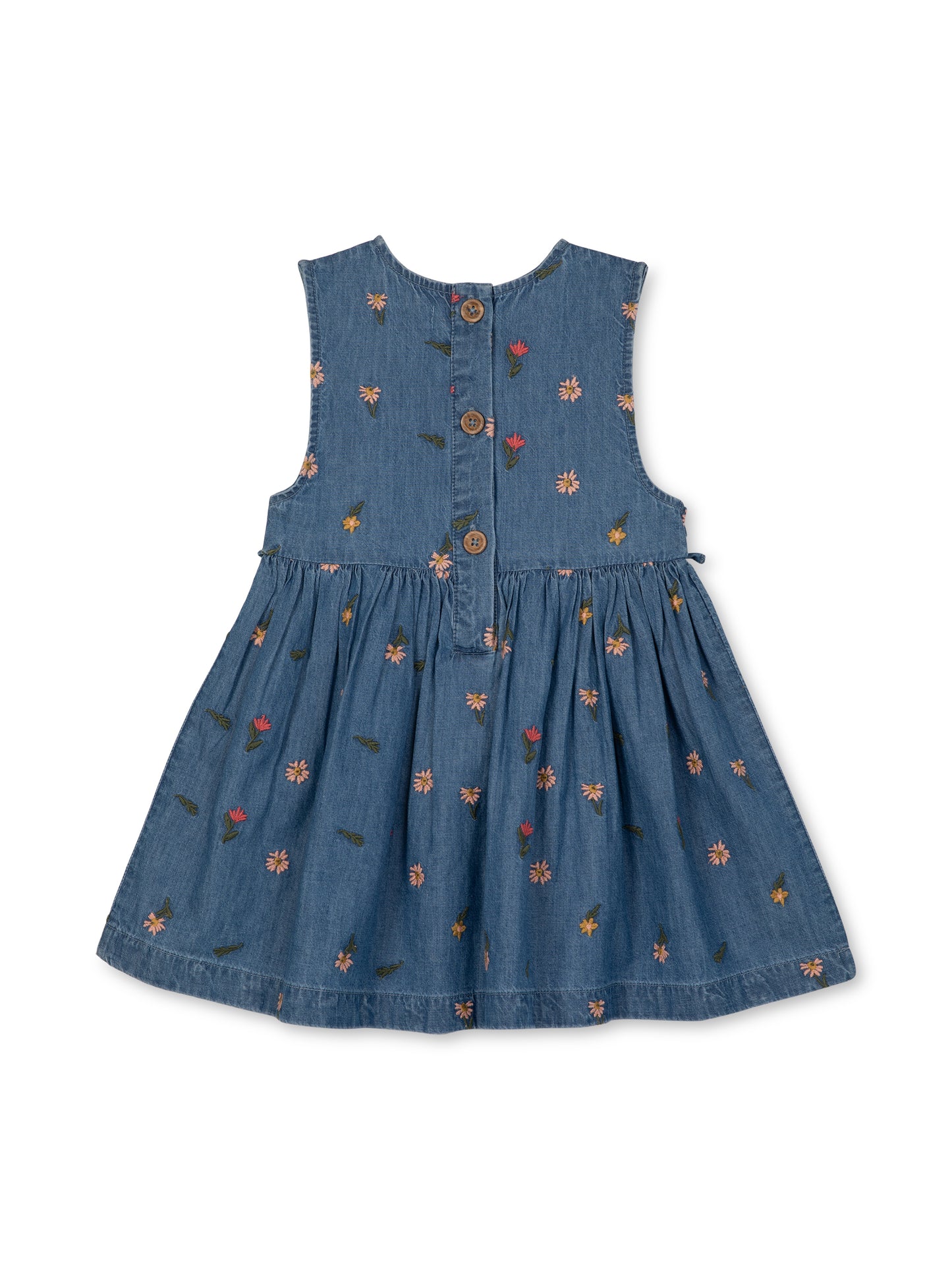 Sleeveless Swig Dress | Chambray | Rise Little Earthlings