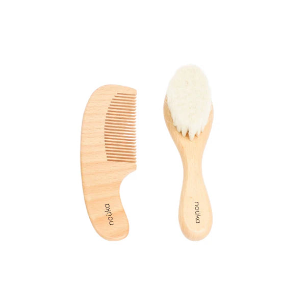 Brush & Comb Set | Wood | Noüka