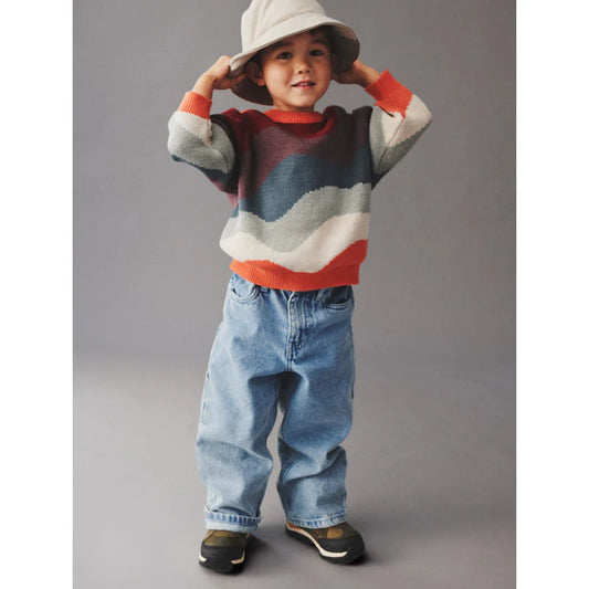 Jaquard Pullover Knud | Multi | Wheat Kids