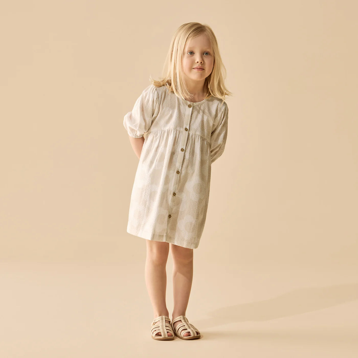 Daisy Bloom Organic Button Dress | Wilson + Frenchy