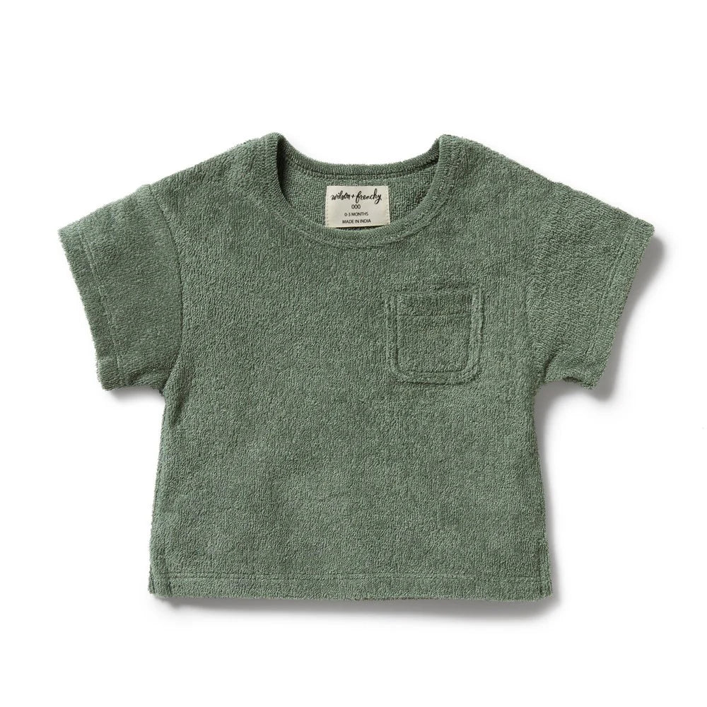 Moss Organic Terry Tee | Wilson + Frenchy
