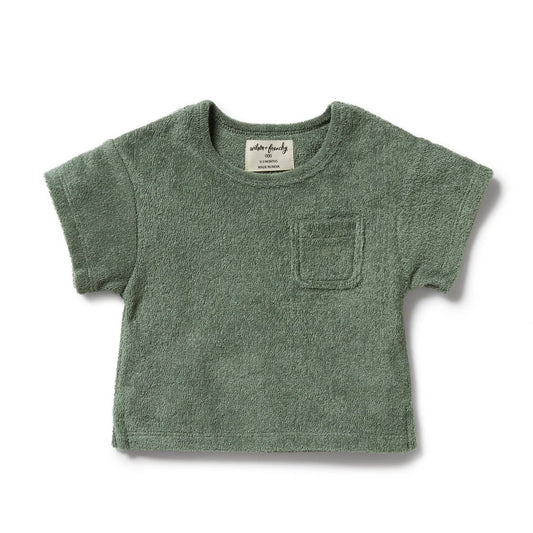 Moss Organic Terry Tee | Wilson + Frenchy