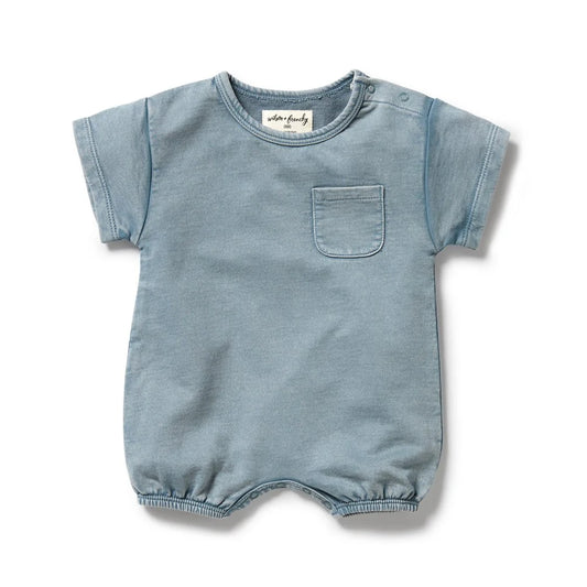Dusk Organic Sweat Growsuit | Wilson + Frenchy
