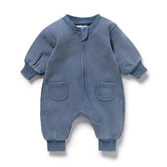 Organic Terry Growsuit | Twilight Blue | Wilson & Frenchy