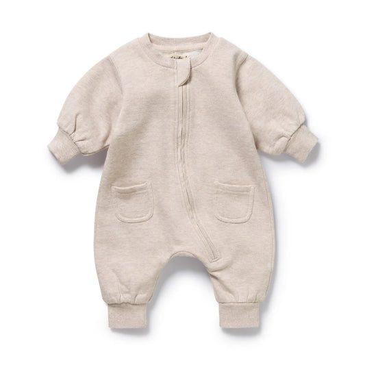 Organic Terry Growsuit | Oatmeal | Wilson & Frenchy