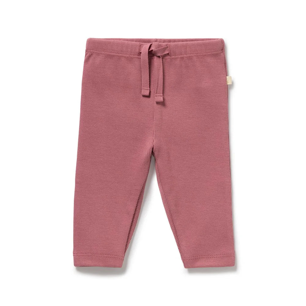 Organic Ribbed Legging | Plum | Wilson & Frenchy