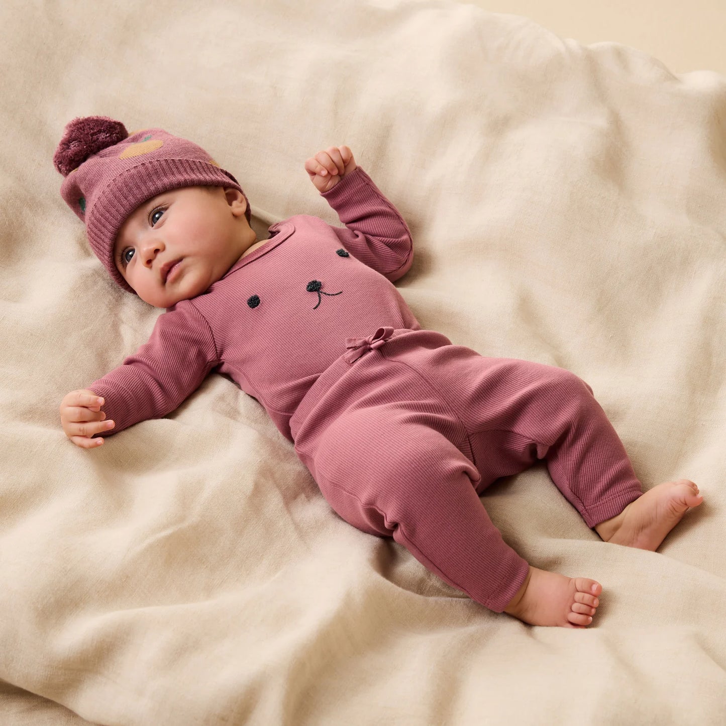 Organic Ribbed Legging | Plum | Wilson & Frenchy