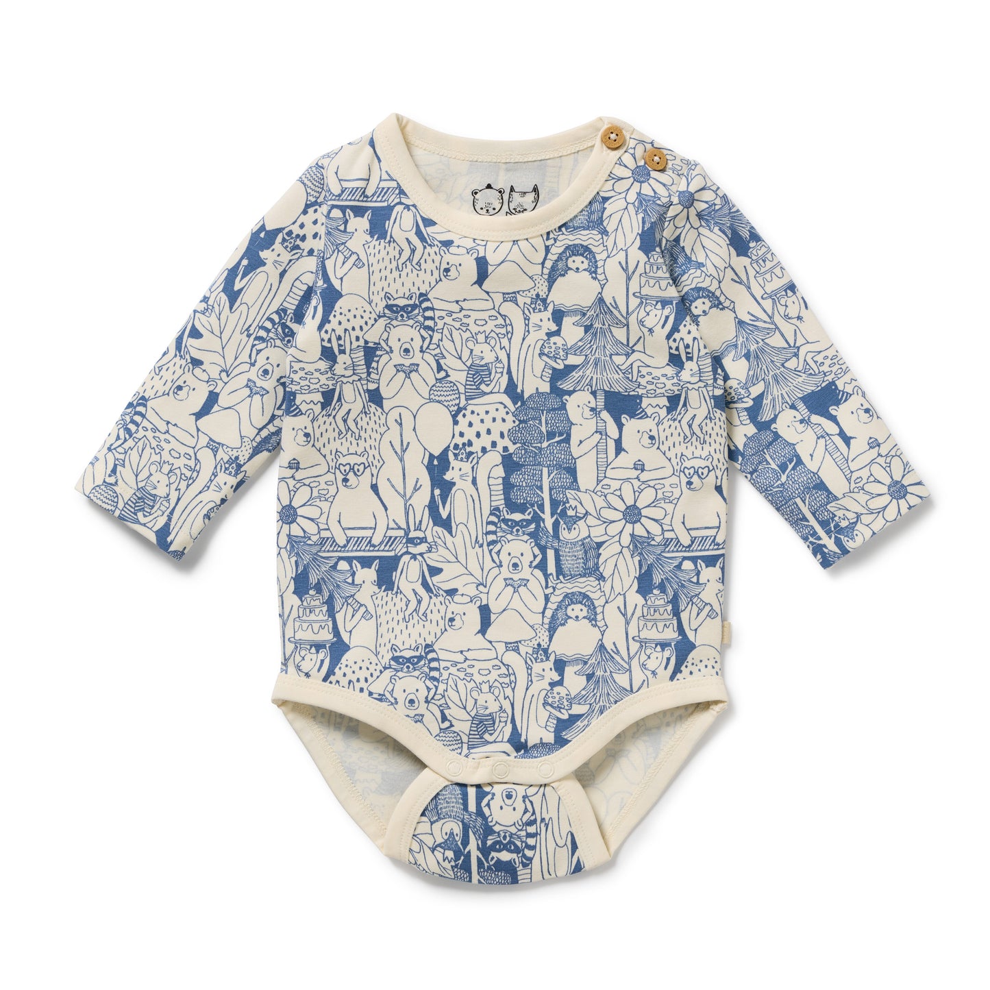 Organic Longsleeve Bodysuit | Woodland Adventures | Wilson & Frenchy
