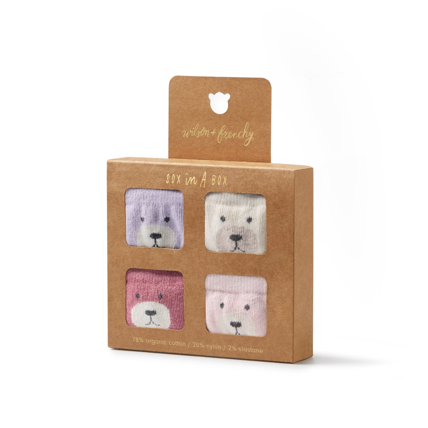 Organic 4 Pack Baby Socks | Plum, Strawberry Cream, Lilac, Buttermilk | Wilson + Frenchy