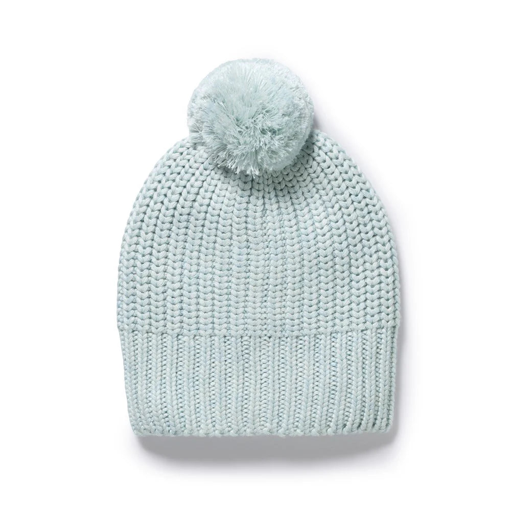 Organic Knitted Hat | Cloud Blue | Wilson & Frenchy