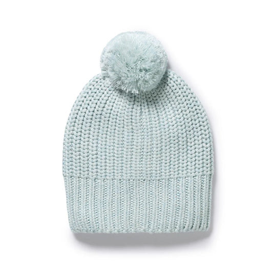 Organic Knitted Hat | Cloud Blue | Wilson & Frenchy