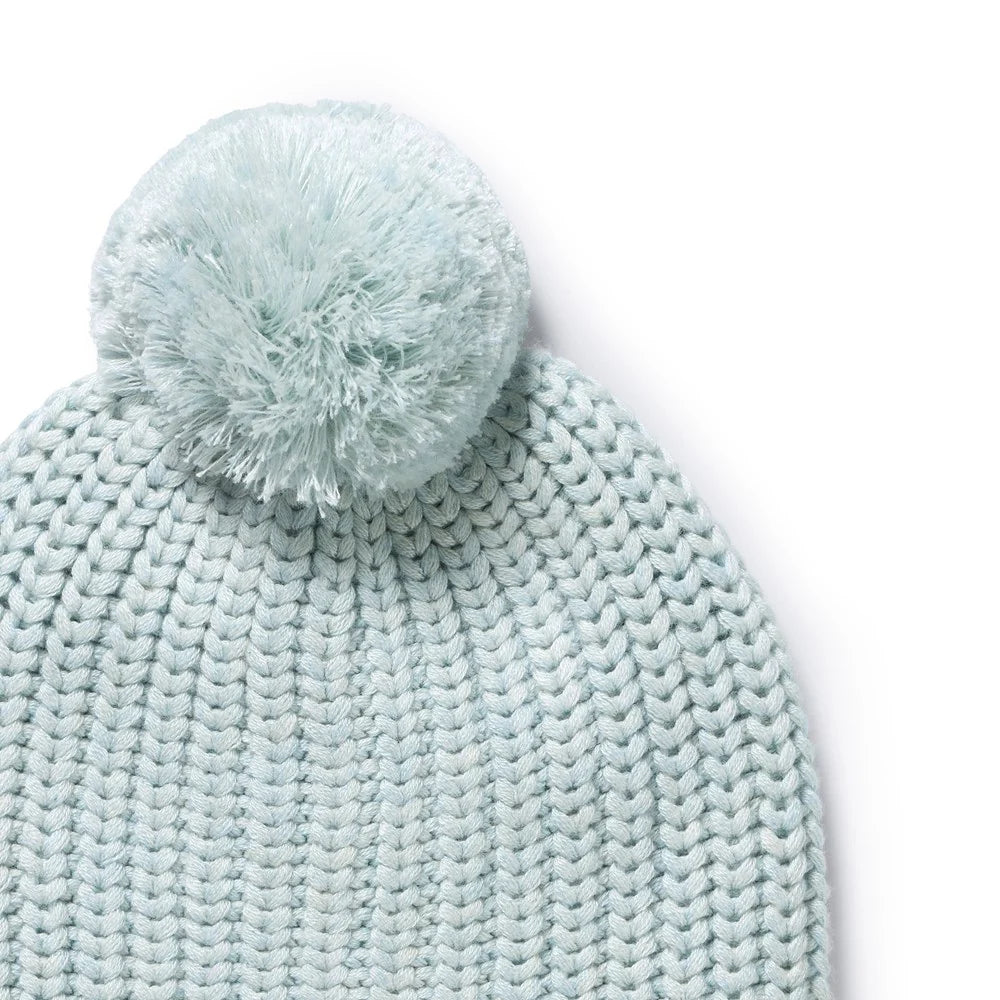 Organic Knitted Hat | Cloud Blue | Wilson & Frenchy