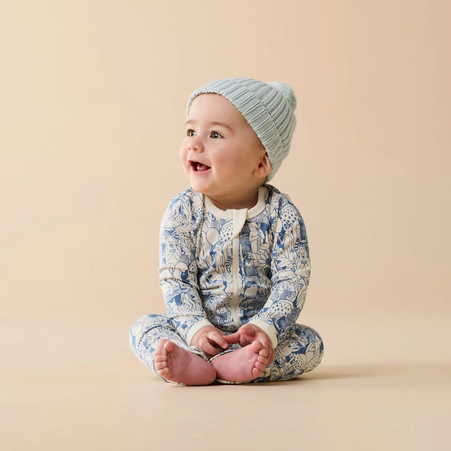 Organic Knitted Hat | Cloud Blue | Wilson & Frenchy