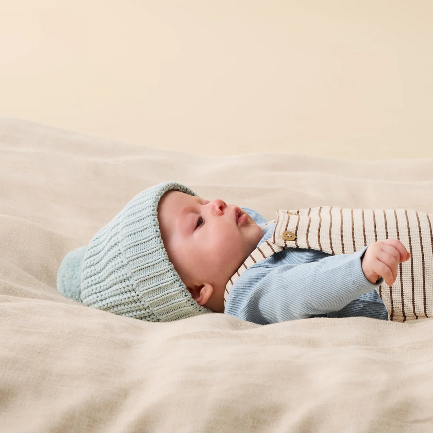 Organic Knitted Hat | Cloud Blue | Wilson & Frenchy
