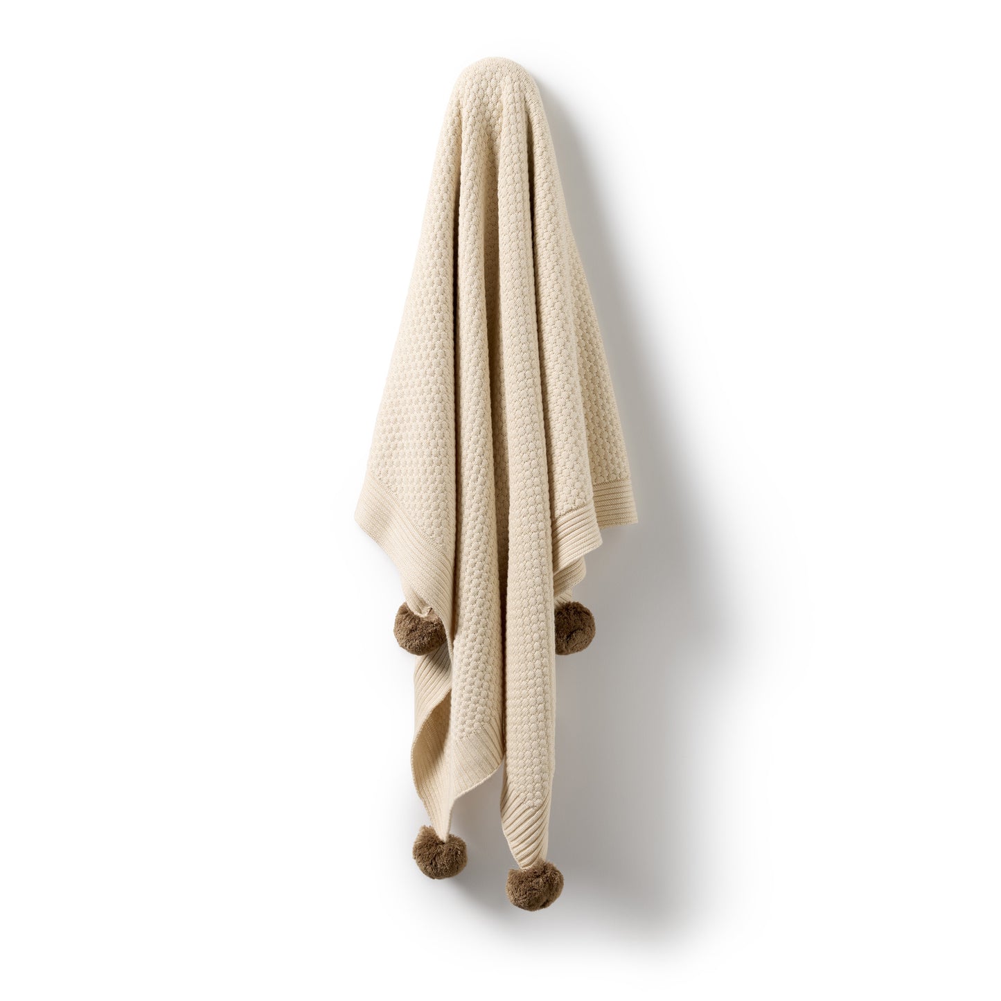 Organic Knitted Bubble Blanket | Cream | Wilson & Frenchy
