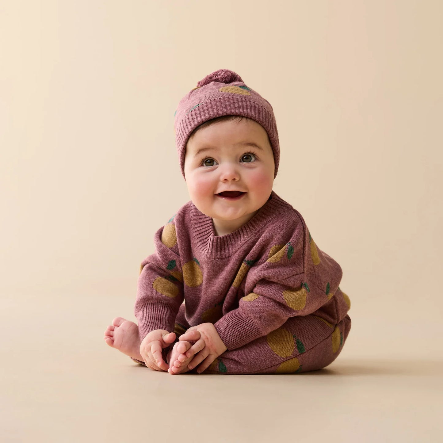 Organic Knitted Jacquard Jumper | Clementine | Wilson & Frenchy
