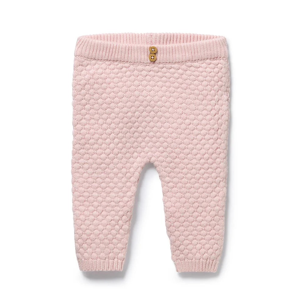 Organic Knitted Bubble Legging | Marshmellow | Wilson & Frenchy