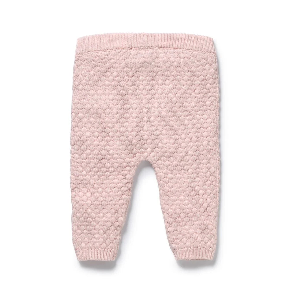 Organic Knitted Bubble Legging | Marshmellow | Wilson & Frenchy