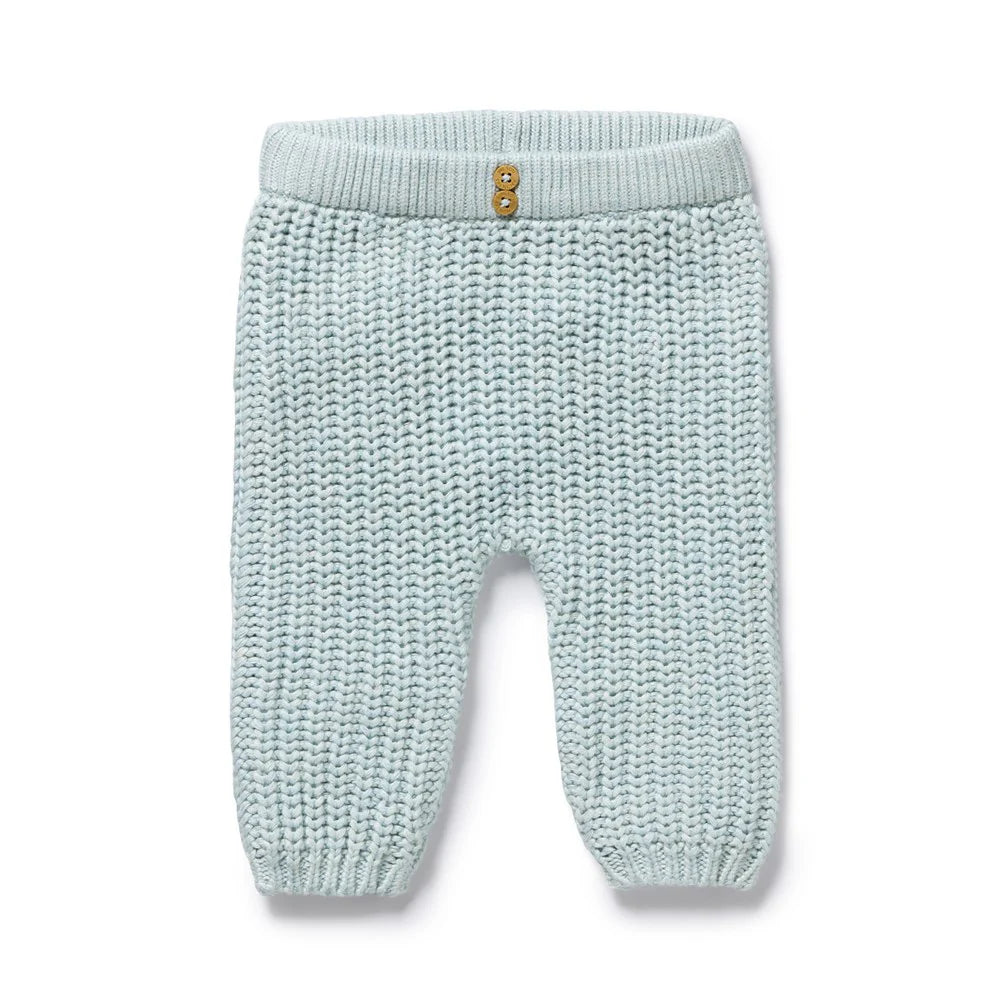 Organic Knitted Legging | Cloud Blue | Wilson & Frenchy