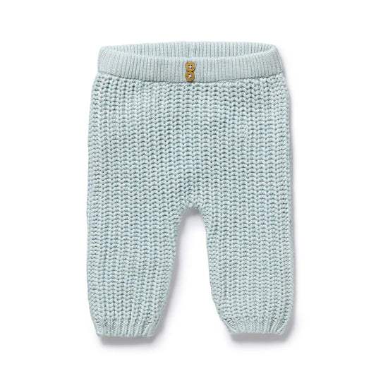 Organic Knitted Legging | Cloud Blue | Wilson & Frenchy
