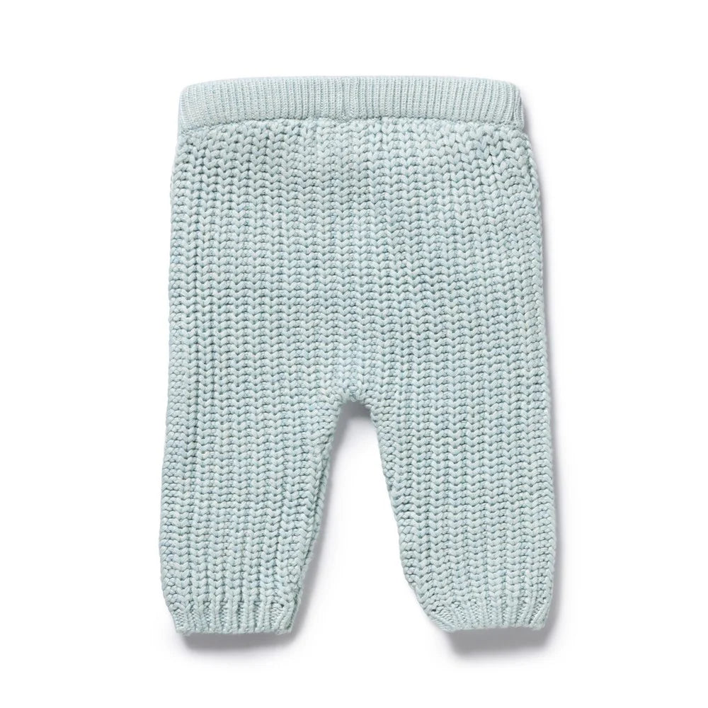 Organic Knitted Legging | Cloud Blue | Wilson & Frenchy
