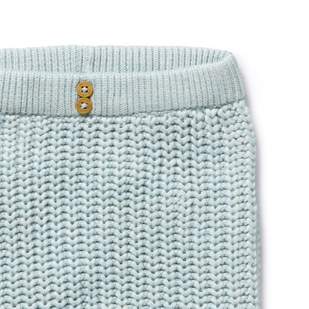 Organic Knitted Legging | Cloud Blue | Wilson & Frenchy