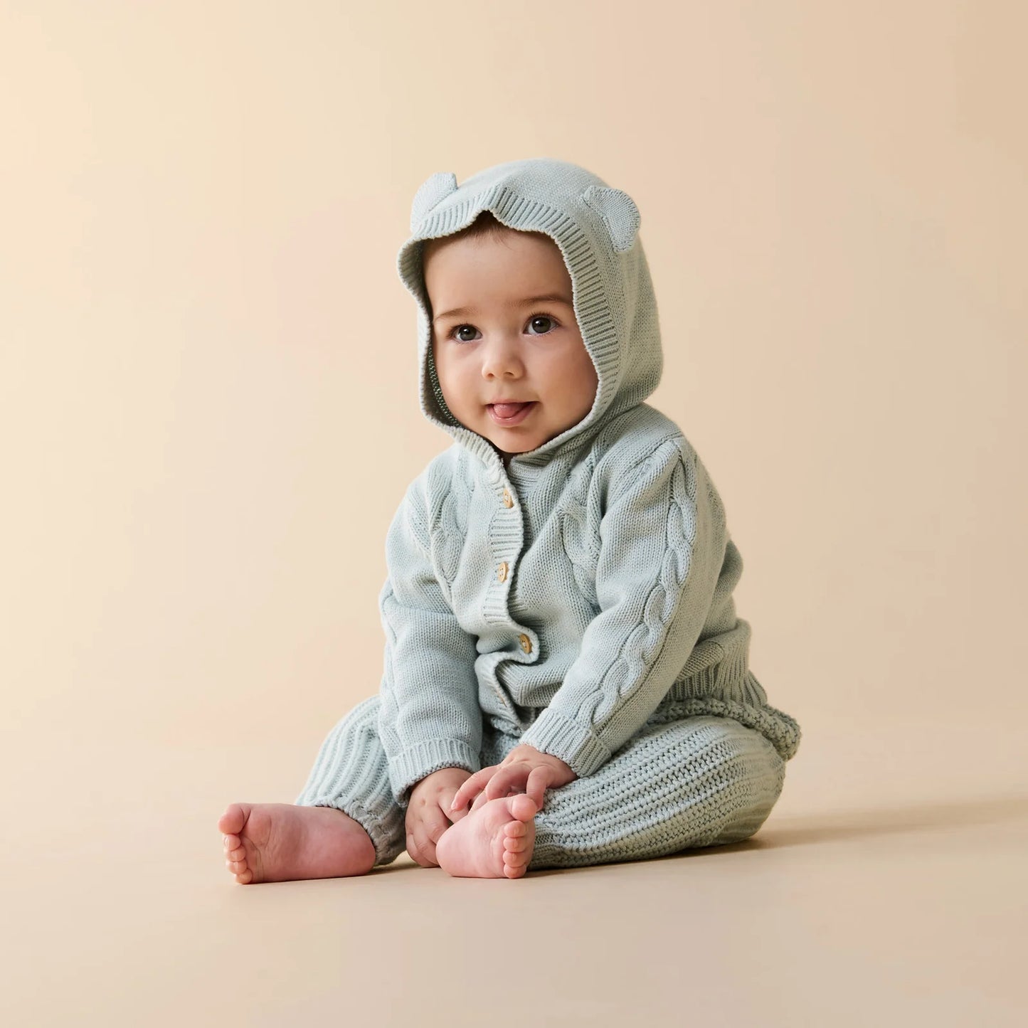 Organic Knitted Legging | Cloud Blue | Wilson & Frenchy