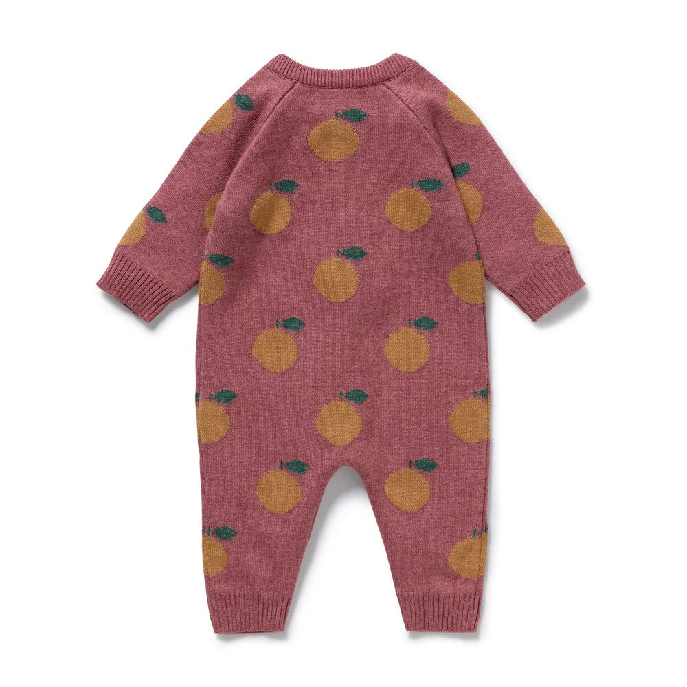Organic Knitted Jacquard Growsuit | Clementine | Wilson & Frenchy