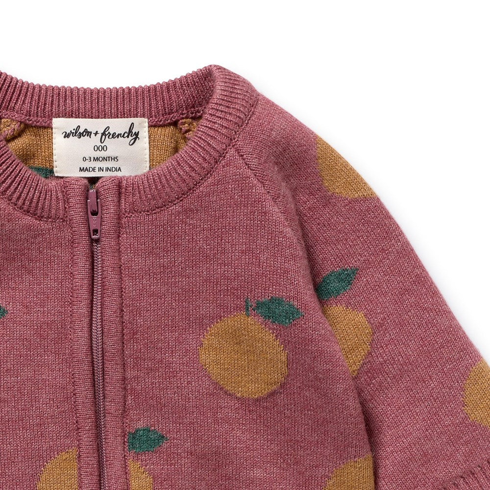 Organic Knitted Jacquard Growsuit | Clementine | Wilson & Frenchy