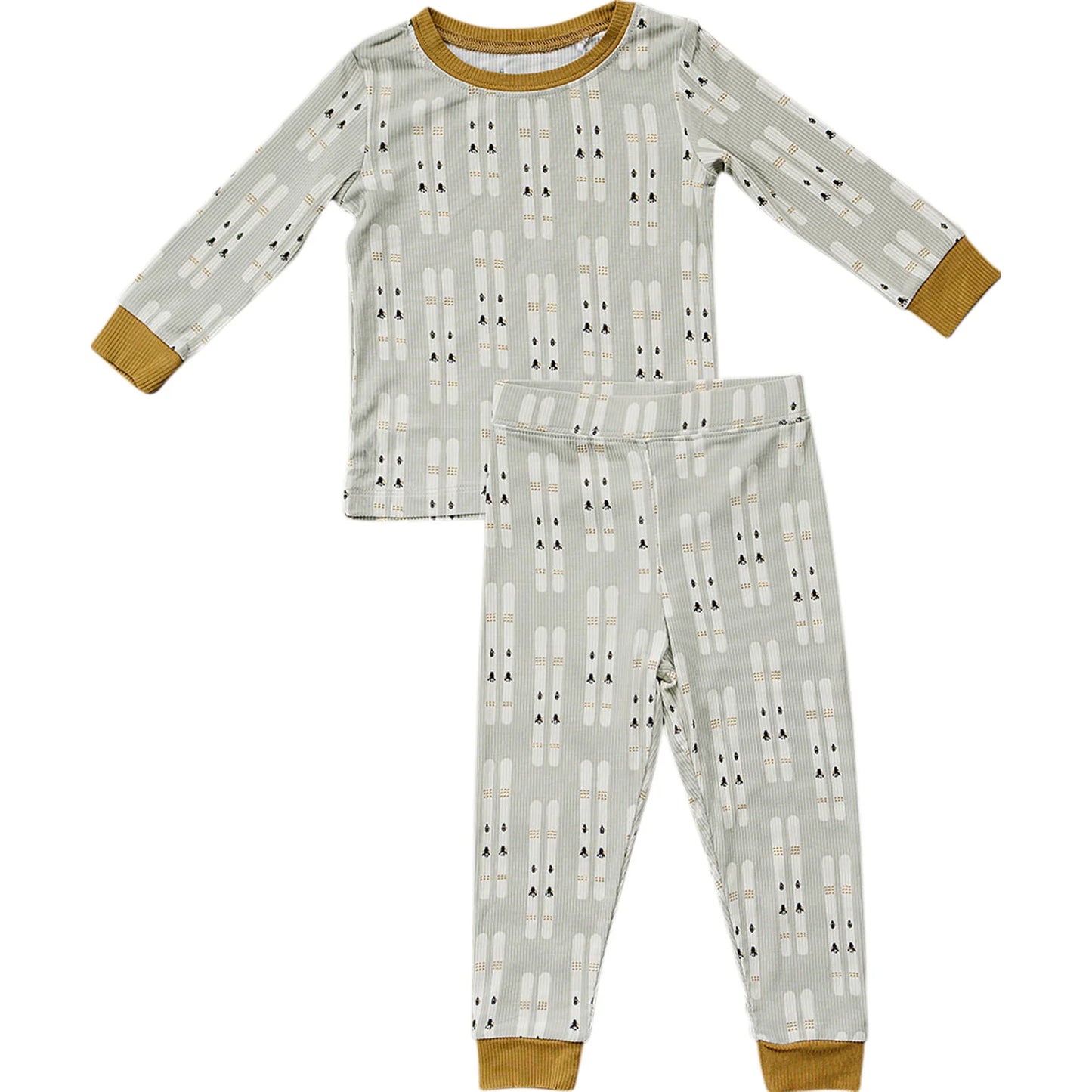 Ski Ribbed Bamboo Cozy Set | Mebie Baby