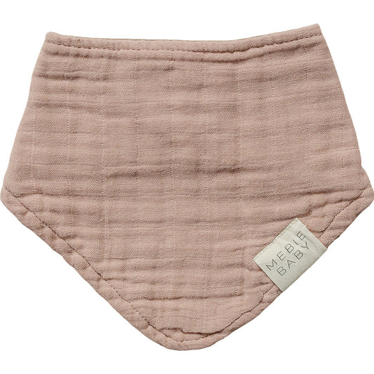 Dusty Rose Muslin Bib | Mebie Baby