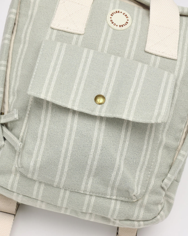 Mini Backpack | Sage Pinstripe | Rylee & Cru