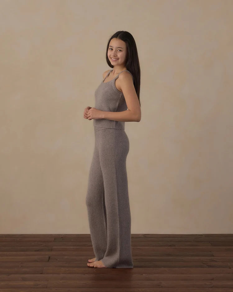 Teen Fuzzy Knit Lounge Set | Dusty Blue | Rylee & Cru