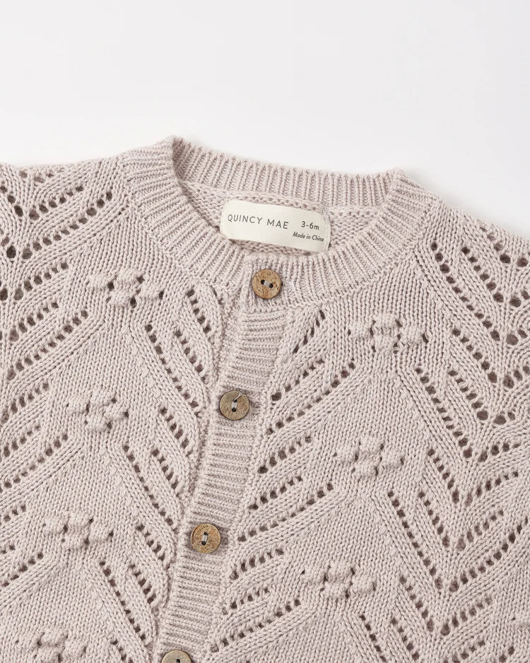 Knit Cardigan | Lilac Mist | Quincy Mae